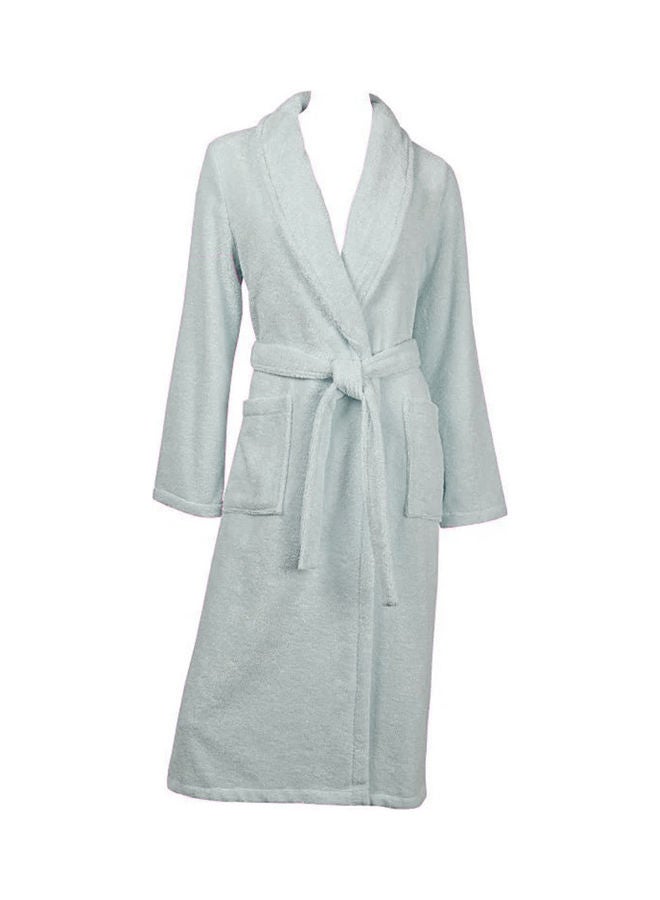 Super Soft Turkish Terry Cotton Bathrobe Light Grey XL