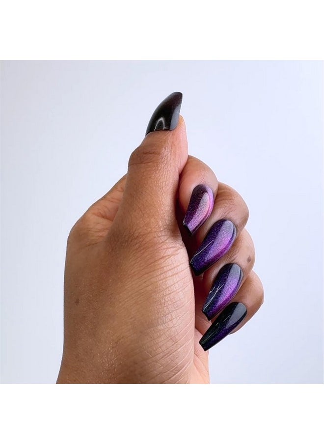 Nailbliss Gel Nails - Madhouse Mystery | Salon Quality, Extra Long Halloween Nails | Easy To Apply, Chip Resistant Glue On Nails | Contains 30 Xl Coffin Shaped Gel Nails