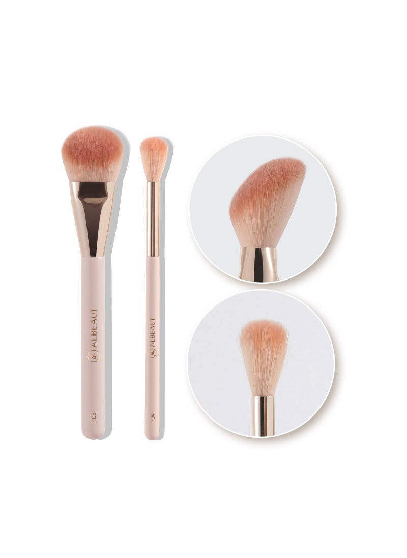 Albeaut Face Brush for Blush Bronzer and Contour Highlighter Makeup Brush Set for Flawless Face Makeup Application  Vegan  CrueltyFree Face Brush  Blender