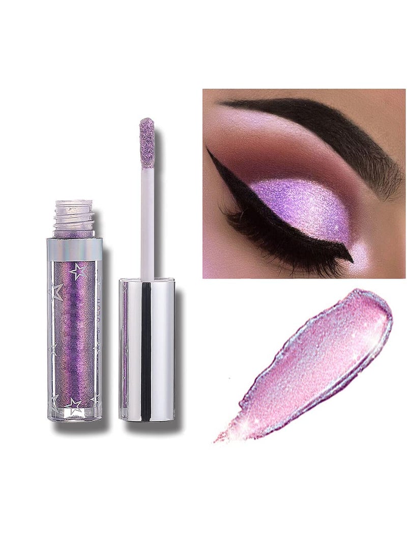 Hotiary Shining Shimmer Glitter Liquid Eyeshadow Metallic Pigments Makeup Metals Gloss for Eyes Eyeliners Sparkling Eye Shadow Set Gift Shiny Pen Eyeliner Kit Long Lasting Waterproof A110