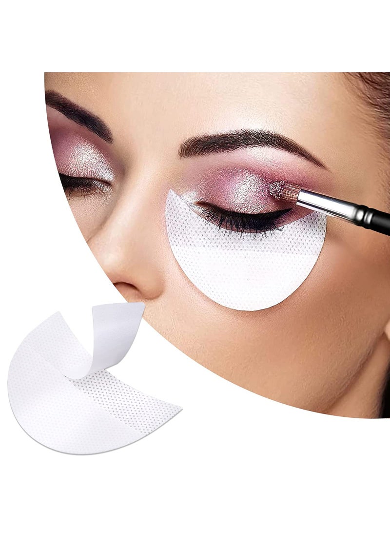 Kalolary 120 Pcs Eye Shadow Shields Eyeshadow Pads Stencils Lint Free Under Eye Pads Eyeshadow Patches For Eyelash ExtensionsLip Makeup