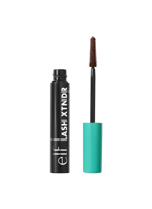 elf Lash XTNDR Mascara Made With Tubing Technology For The Look Of Lash Extensions Clump  Flake Free Vegan  CrueltyFree Deep Brown