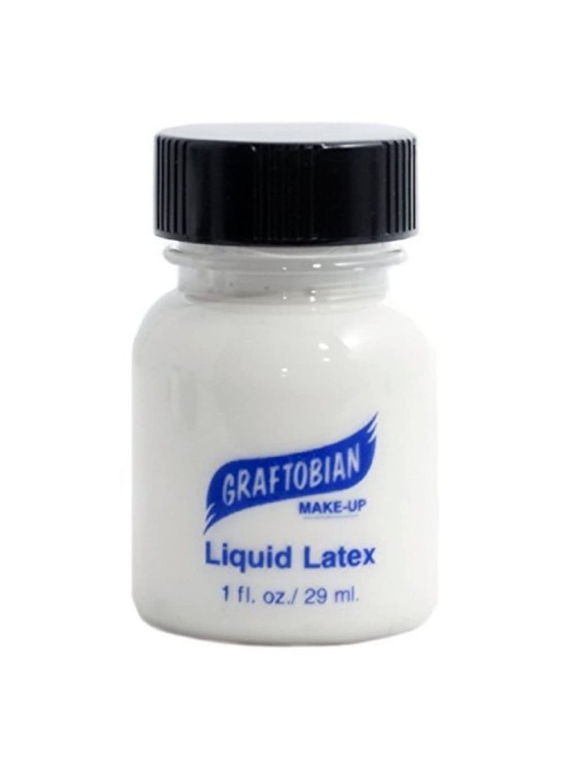 Graftobian Liquid Latex SFX Makeup  Professional Skin Safe Adhesive for Special Effects and Body FX For Theatrical Stage Cosplay and Halloween Makeup 1 ounce