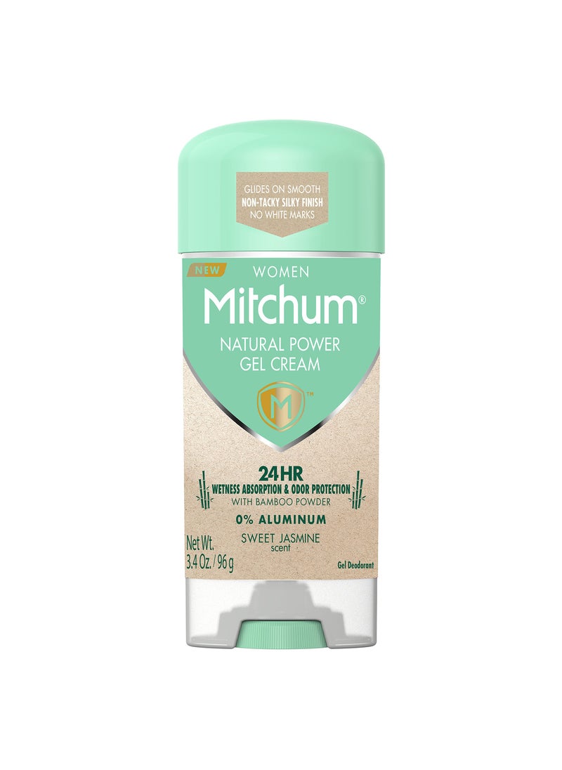 Mitchum Natural Power Gel Cream for Women Sweet Jasmine 34 oz