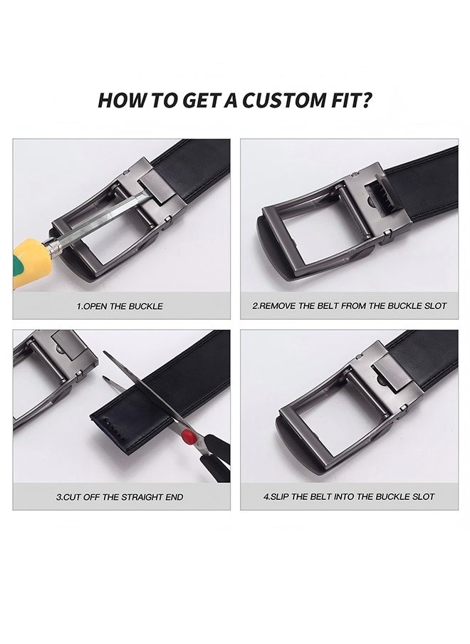 Men's Ratchet Strap Leather 1.75