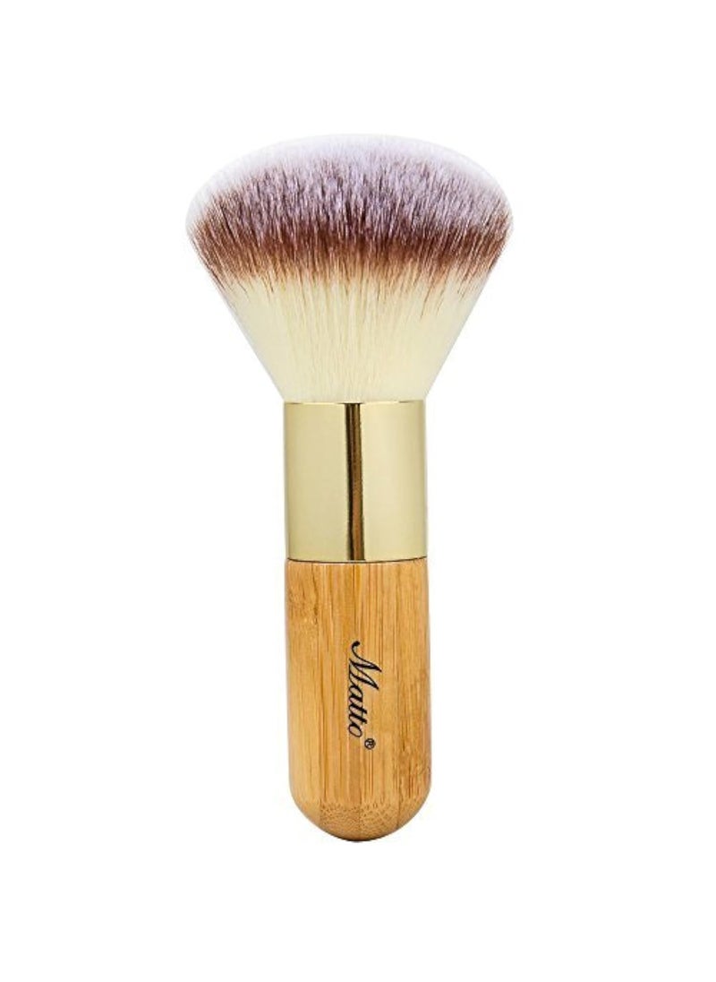 Matto Bamboo Powder Mineral Kabuki Brush  Large Coverage Powder Mineral Foundation Makeup Brush 1 Piece