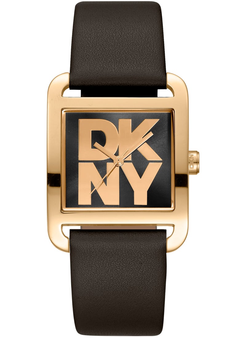 DKNY City Maxi DK1L001L0025 - Leather Female Quartz 3 hands