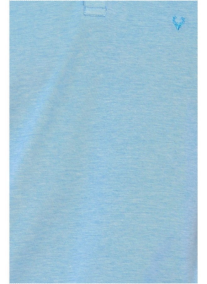 Allen Solly Men's Regular Fit Polo (ASKPQRGF701338_Medium Blue_M)