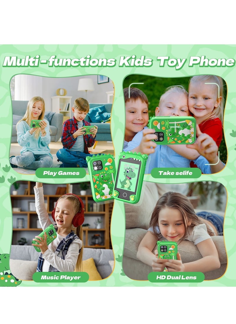 Children's Smartphone Toy For Boys And Girls 3 To 8 Years Old With A Camera With An 8G TF Card (Green)