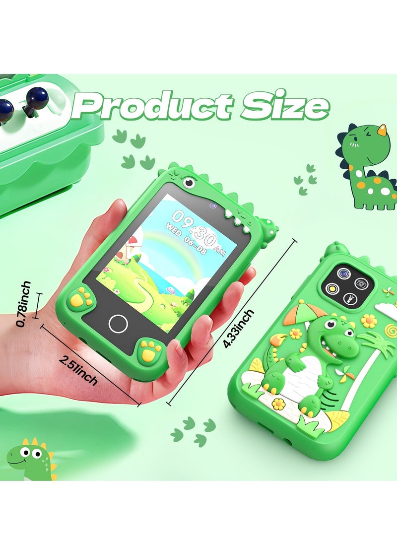 Children's Smartphone Toy For Boys And Girls 3 To 8 Years Old With A Camera With An 8G TF Card (Green)