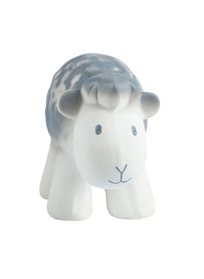 Tikiri My First Farm Sheep Natural Rubber Rattle (White)