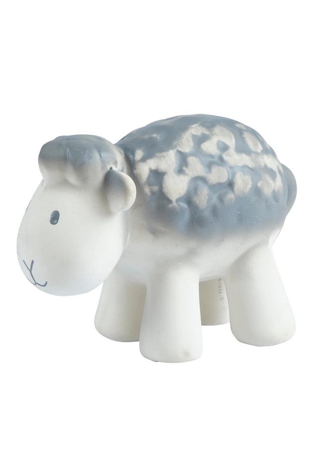 Tikiri My First Farm Sheep Natural Rubber Rattle (White)