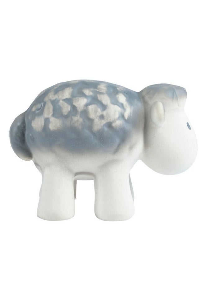Tikiri My First Farm Sheep Natural Rubber Rattle (White)