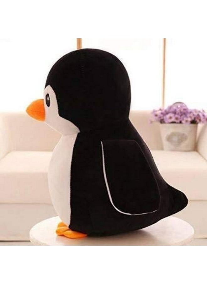 Babique Penguin Plush Soft Toy Cute Kids Animal Home Decor Boys/Girls 28 cm (Black)