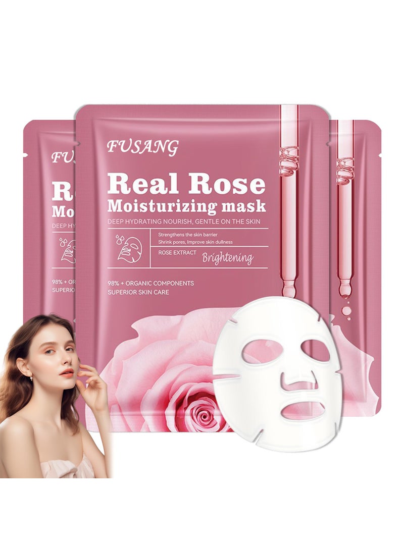 3PCS Face Sheet Mask Skin CareHydrating Face Sheets Masks Bulk Gift SetMoisturizing Longlasting Sheet Face Masks Skincare for WomenFacial Sheet Mask for All Skin Types