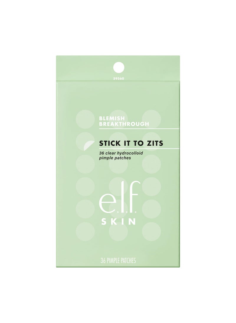 elf SKIN Blemish Breakthrough Stick It To Zits Pimple Patches Helps Reduce The Look of Blemishes  Heal Vegan  Crueltyfree 36 Patches