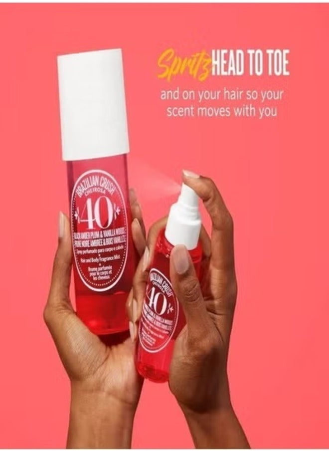 SOL DE JANEIRO Brazilian Crush Cheirosa ’40 Bom Dia Hair & Body Fragrance Mist – Warm Floral & Woody Scent – 90ml