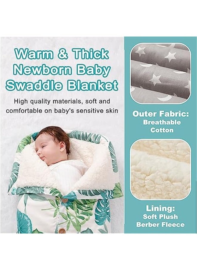 Baby sleeping bag autumn and winter thick anti-startle newborn baby pure cotton warm winter newborn blanket