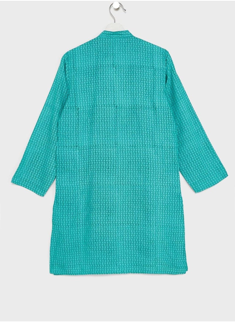 Youth Printed A-Line Long Kurta