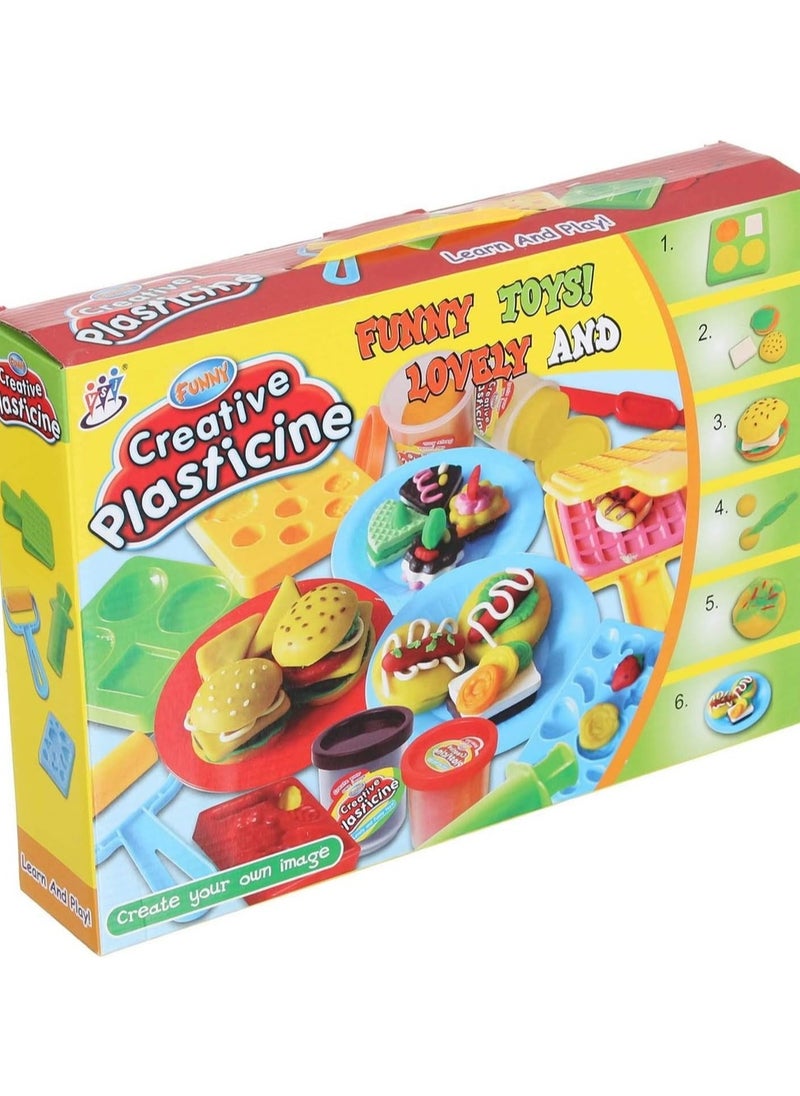 Creative Plasticine Clay, 8 Pieces - Multi Color