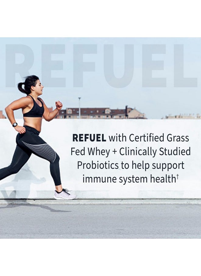 Garden of Life SPORT Whey Protein Powder Vanilla., Premium Grass Fed Whey Protein Isolate plus Probiotics for Immune System Health, 24g Protein, Non GMO, Gluten Free., Cold Processed - 20 Servings