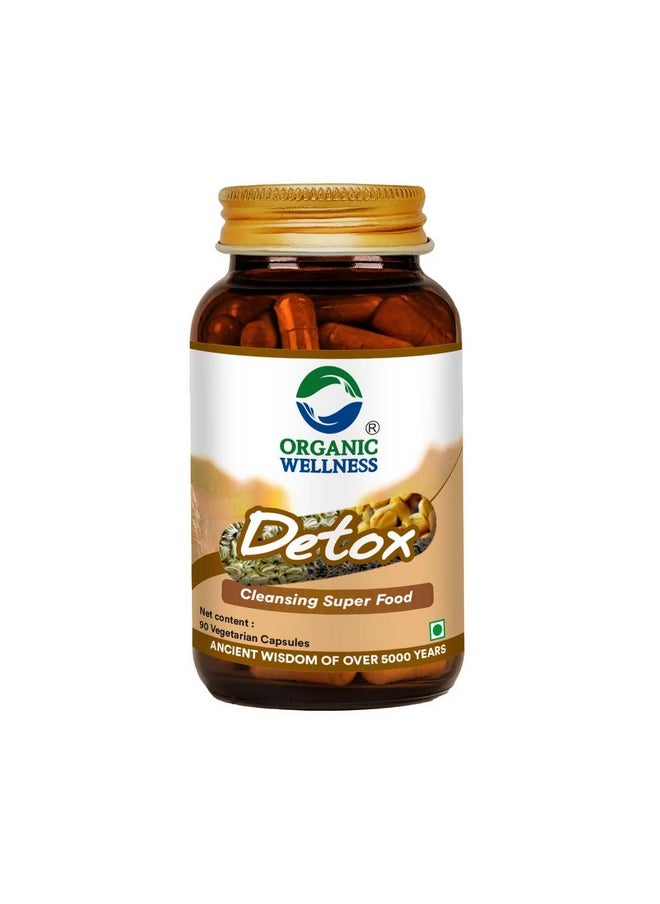 Liver Detox Capsule 90 Vegetarian Supplement Capsules - Natural Detoxification Formula Supports Liver - Fit Health Fatty Liver Care - Body Detox Support For Both Men & Women