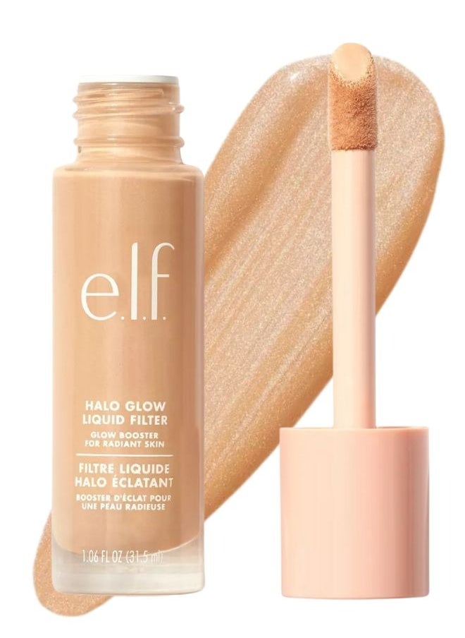 e.l.f. Halo Glow Liquid Filter Complexion Booster – Shade 2 Fair/Light, 31.5ml | Illuminating Liquid Makeup for Radiant, Soft-Focus Glow | Infused with Hyaluronic Acid | Hydrating, Vegan & Cruelty-Free