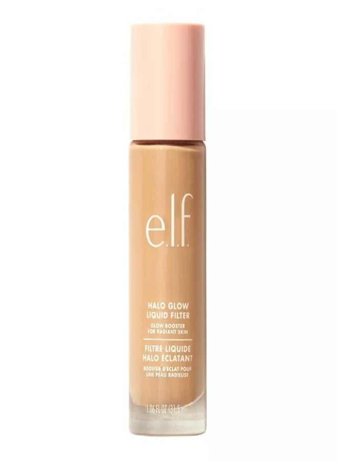 e.l.f. Halo Glow Liquid Filter Complexion Booster – Shade 5 Medium/Tan, 31.5ml | Illuminating Liquid Makeup for Radiant, Soft-Focus Glow | Infused with Hyaluronic Acid | Hydrating, Vegan & Cruelty-Free