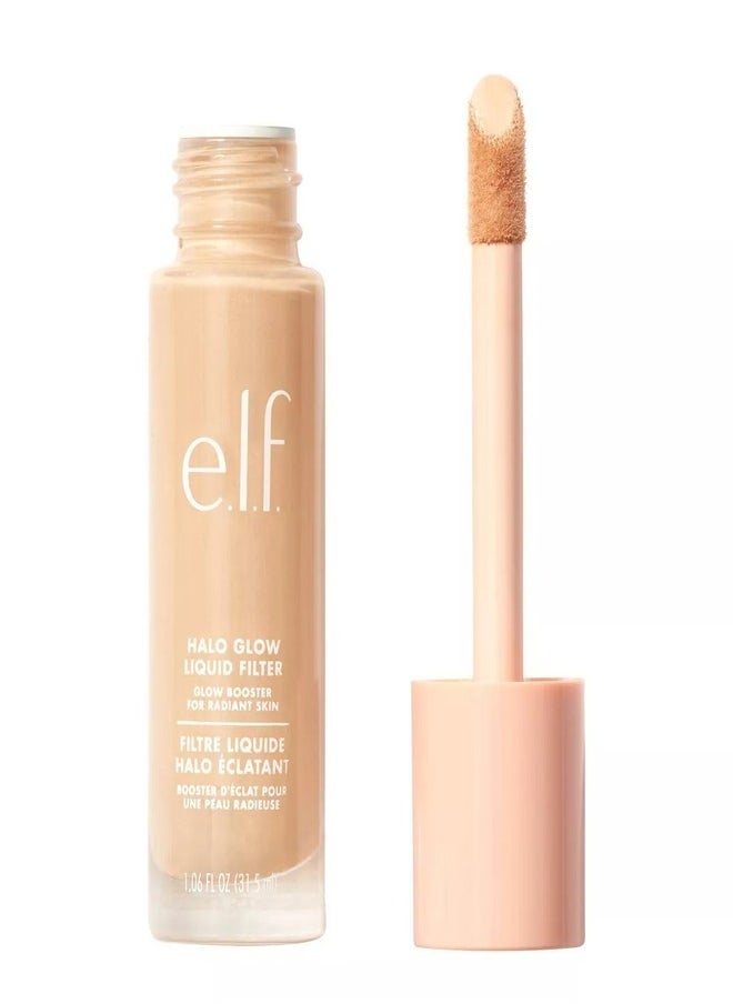 e.l.f. Halo Glow Liquid Filter Complexion Booster – Shade 0 Fair, 31.5ml | Illuminating Liquid Makeup for Radiant, Soft-Focus Glow | Infused with Hyaluronic Acid | Hydrating, Vegan & Cruelty-Free