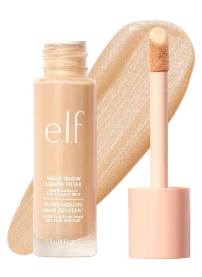 e.l.f. Halo Glow Liquid Filter Complexion Booster – Shade 0 Fair, 31.5ml | Illuminating Liquid Makeup for Radiant, Soft-Focus Glow | Infused with Hyaluronic Acid | Hydrating, Vegan & Cruelty-Free