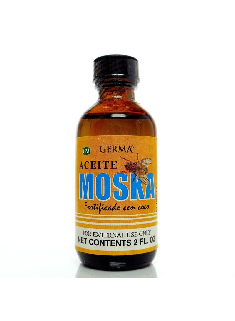 Aceite De Moska Fortificado Con Aceite De Coco Oil 2 Oz By Germa