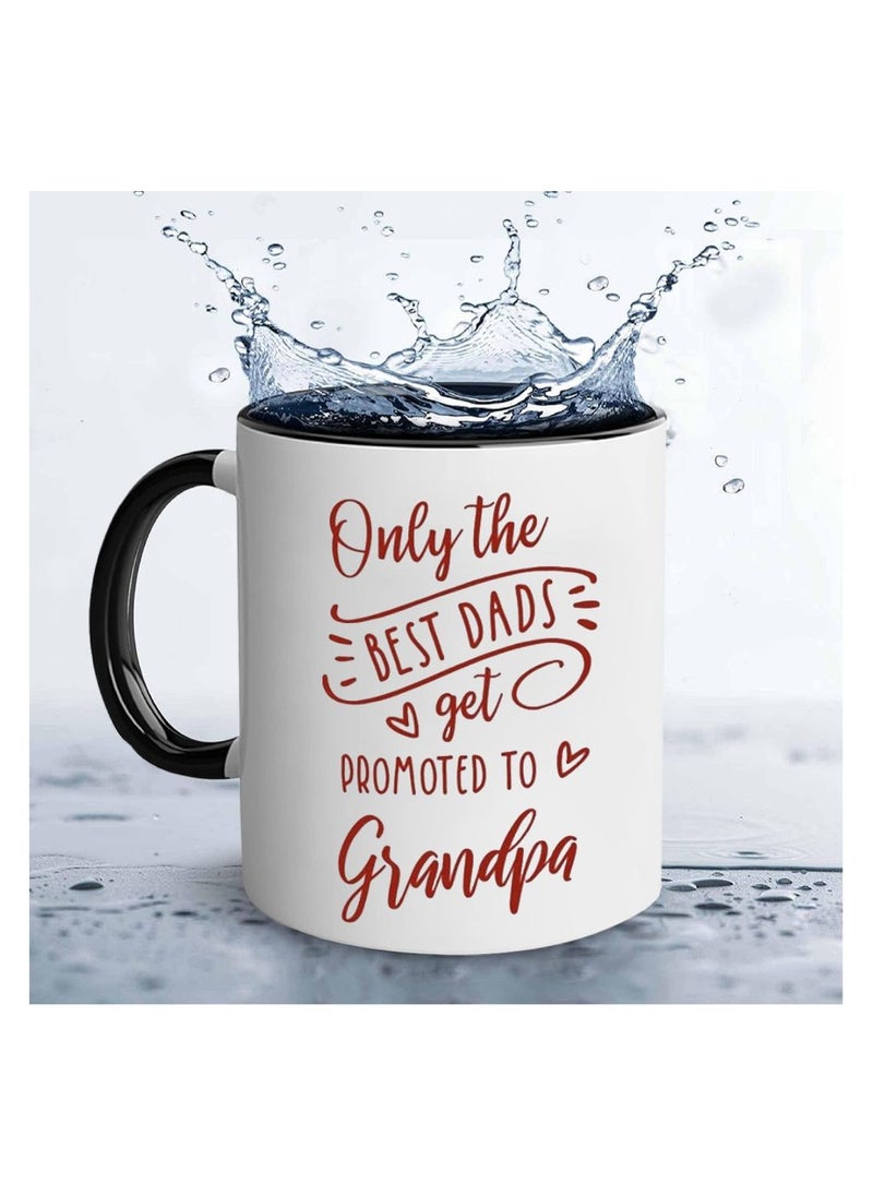 National Grandparents Day Black Coffee Mug Set–Pack Of 2,11Oz Ceramic Mugs–Grandparent Coffee Mugs From Granddaughter Grandson|Use For Coffee,Tea&Hot Drinks