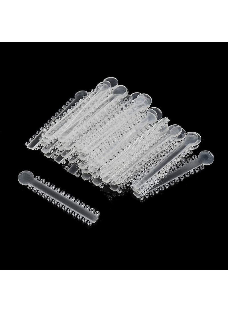 Angzhili Transparent Dental Orthodontic Ligature Ties for Braces Rubber Bands Braces O Rings for Bracket 1040 Pcs