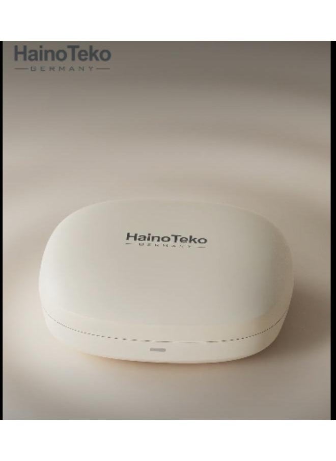 OpenFit Bluetooth Earphones with High-Quality Sound, Super Clear Mic, and Touch Controls – Stylish & Comfortable White Wireless Earbuds for Music, Calls, and Sports