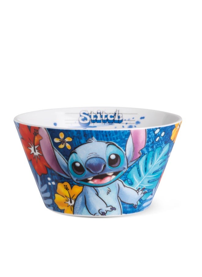 Bowl Stitch Ml.550 Blue Color Material is Porcelain and safe Dishwasher, Microwave