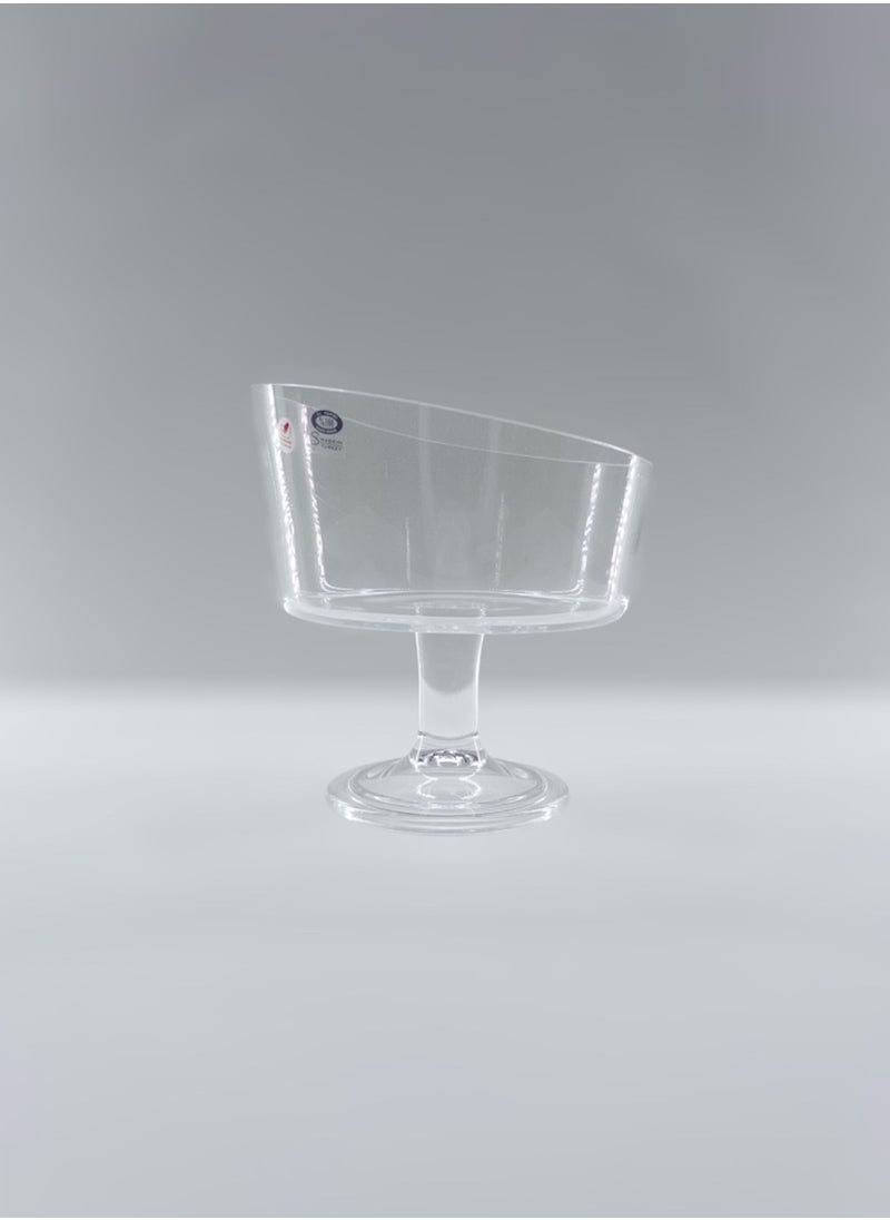 Gift Amor Design Design Serving Bowl With Stand Handmade Glass