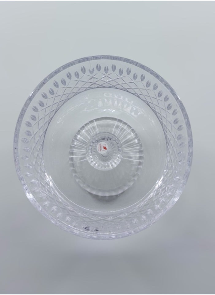 Gift Kafes Design Serving Bowl With Stand Handmade Glass