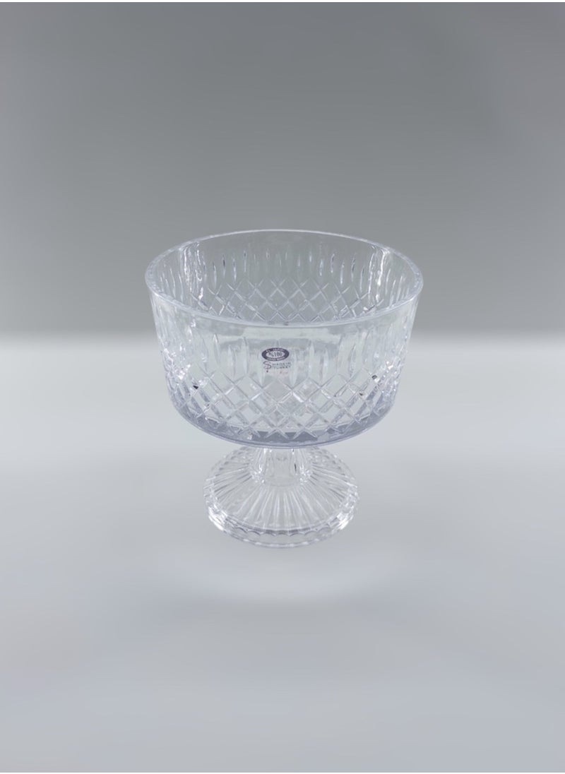 Gift Kafes Design Serving Bowl With Stand Handmade Glass