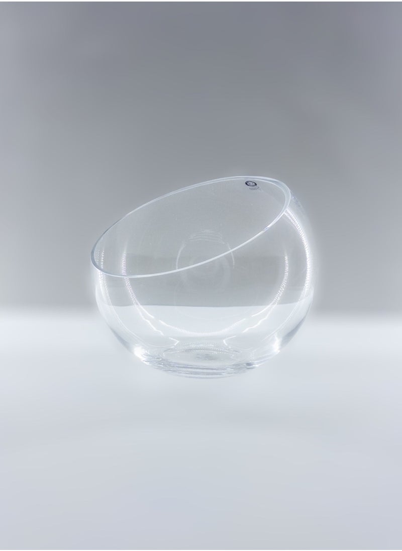 Gift Moon Design Serving Bowl Handmade Glass