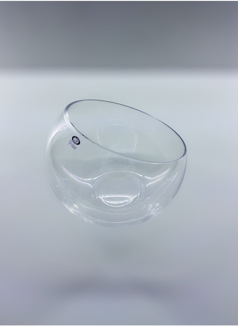 Gift Moon Design Serving Bowl Handmade Glass