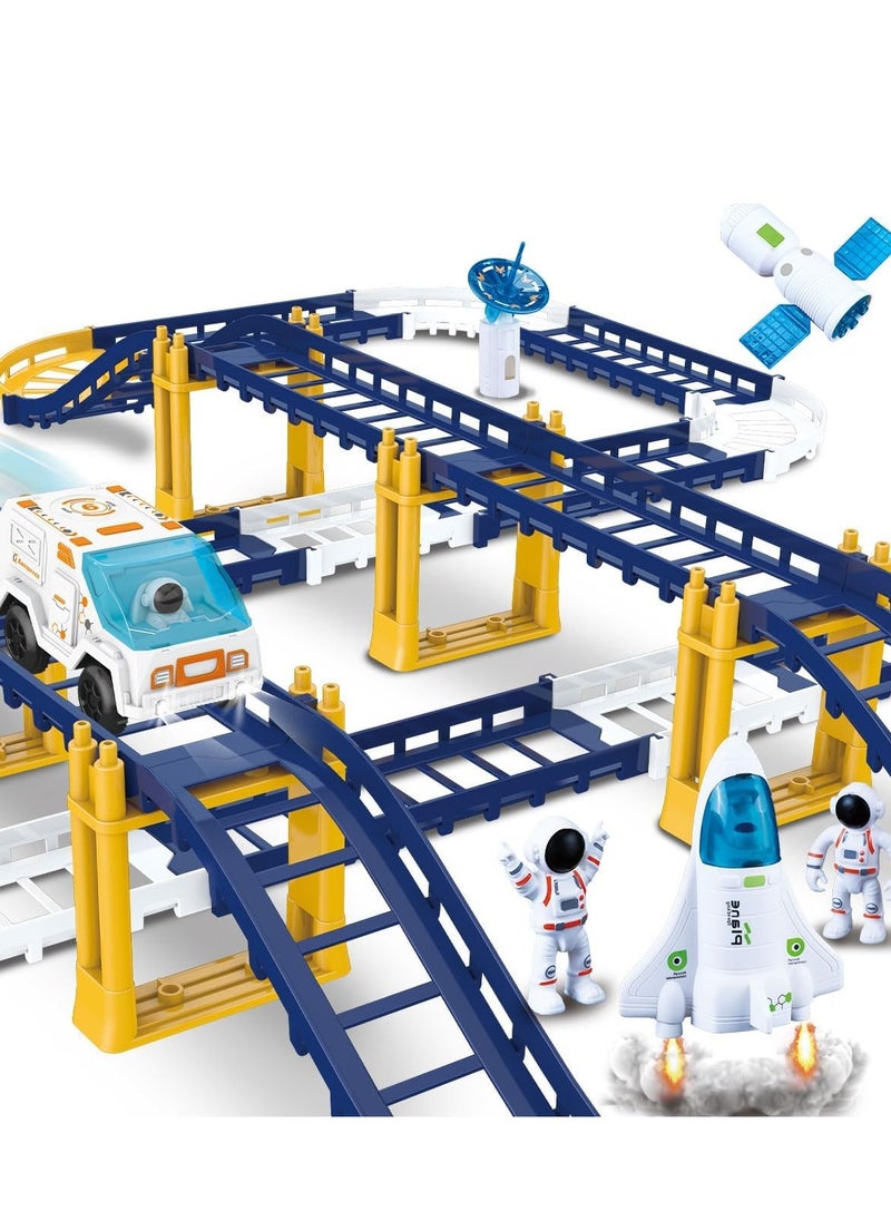 Railcar,Space Orbit Set,Exciting Toy for Boys and Girls,The to Stimulate Imagination and Have Fun with Spaceships