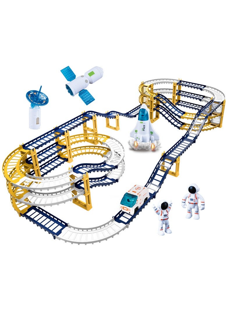 Railcar,Space Orbit Set,Exciting Toy for Boys and Girls,The to Stimulate Imagination and Have Fun with Spaceships