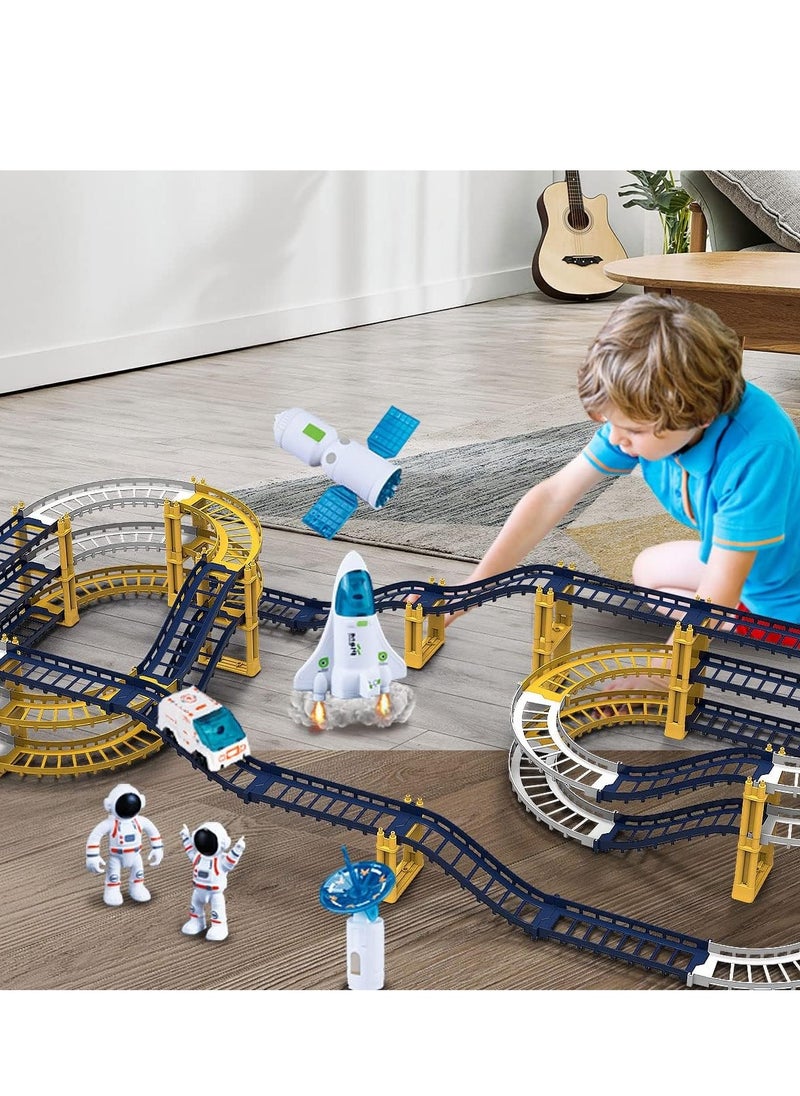 Railcar,Space Orbit Set,Exciting Toy for Boys and Girls,The to Stimulate Imagination and Have Fun with Spaceships