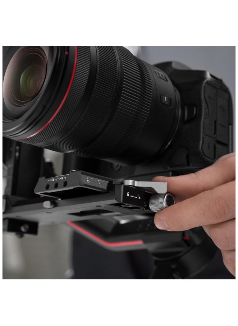 Original DJI R Quick Release Plate (Upper) Compatible with RS 4 Pro / RS 4 / RS 3 Pro / RS 3 / RS 2 / RS C2