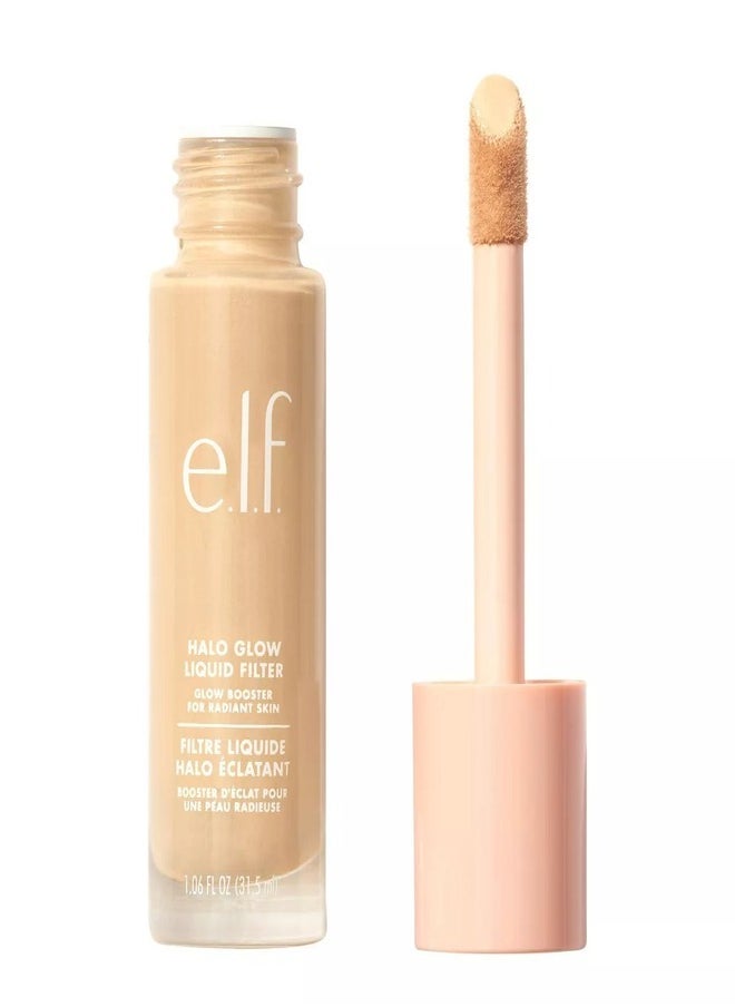 e.l.f. Halo Glow Liquid Filter Complexion Booster – Shade 0.5 Fair, 31.5ml | Illuminating Liquid Makeup for Radiant, Soft-Focus Glow | Infused with Hyaluronic Acid | Hydrating, Vegan & Cruelty-Free