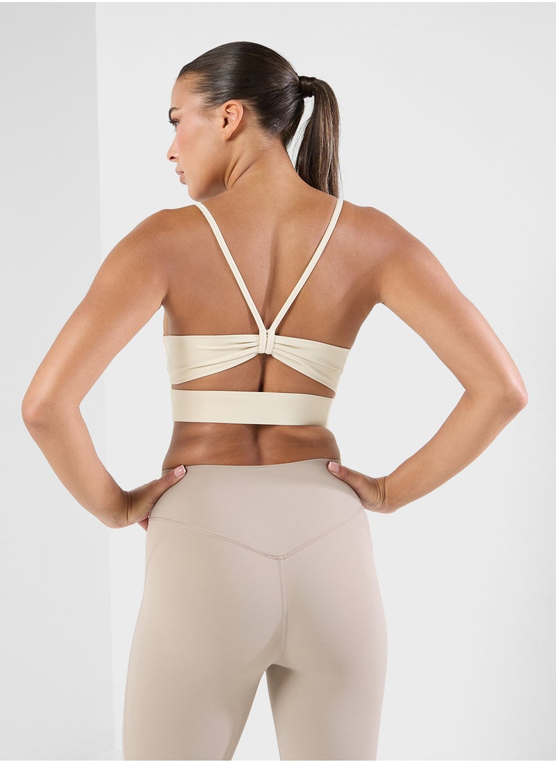 Strappy Cutout Detail Sports Bra