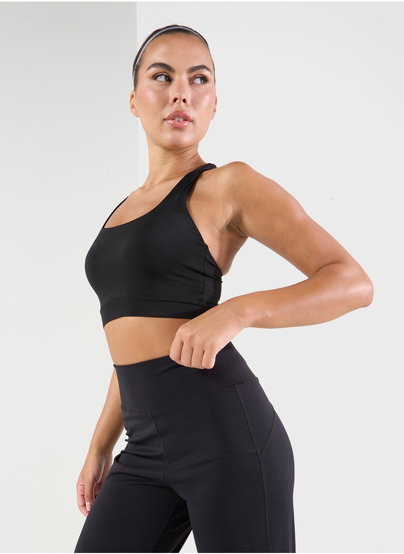 Medium Support Cutout Detail Sports Bra
