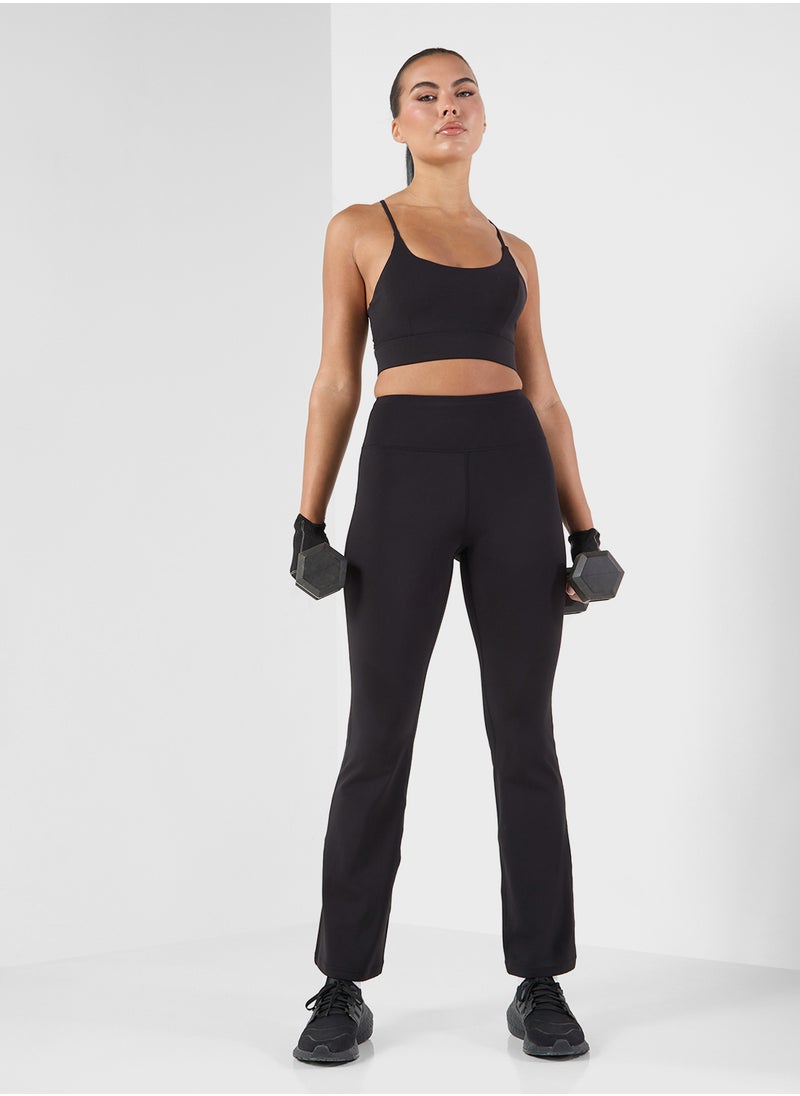 Strappy Cutout Detail Sports Bra
