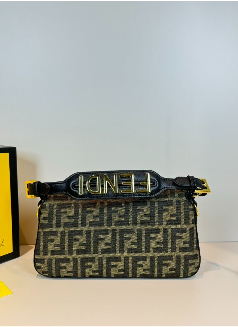 Baguette Leather Shoulder Bag