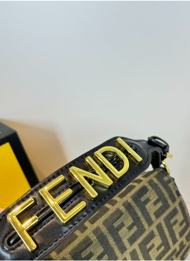 Baguette Leather Shoulder Bag